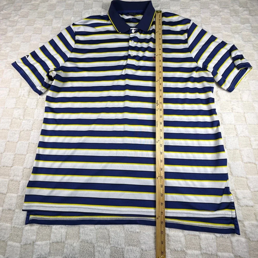 Polo Ralph Lauren XXL Golf Polo Shirt Blue‎ Striped 2020 US Open Winged Foot